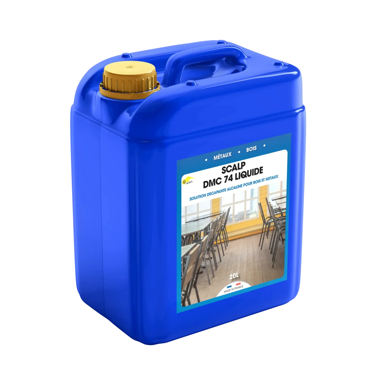Décapant alcalin pour bois et métaux