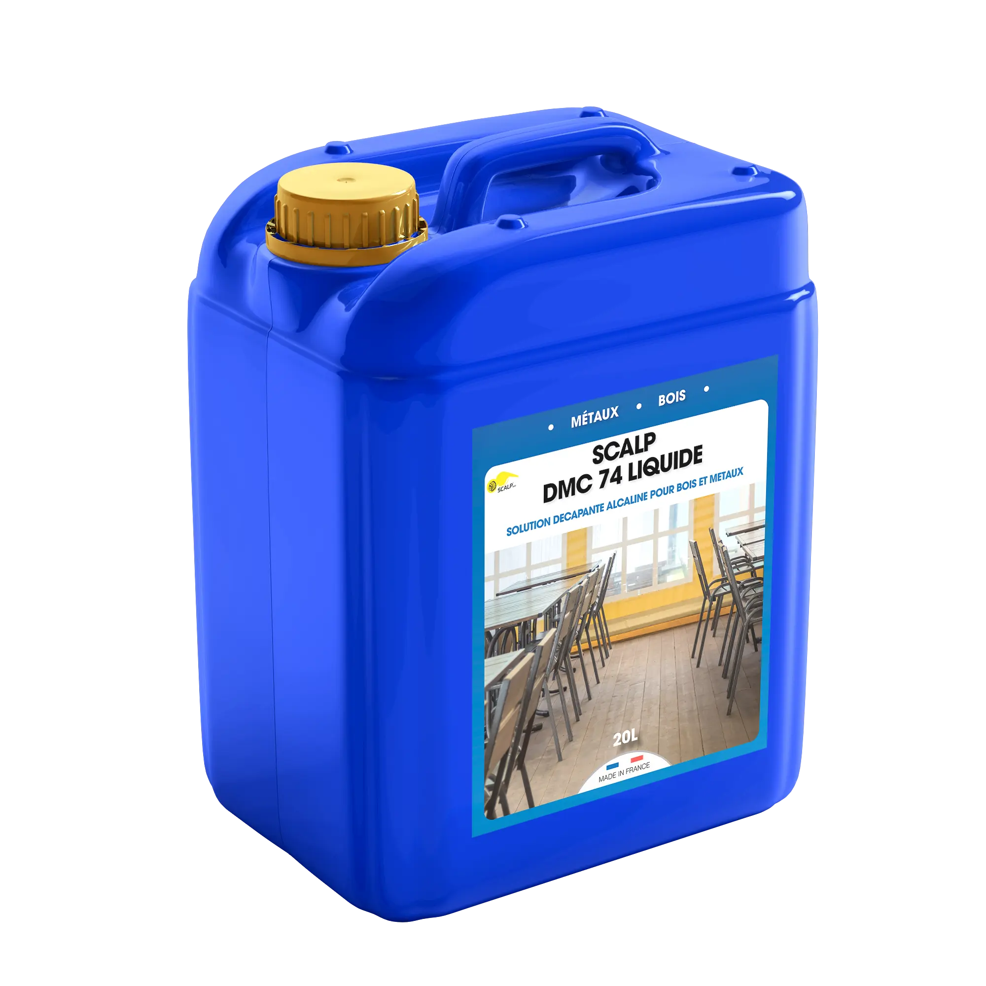 SCALP DMC 74 LIQUIDE_ Décapant alcalin pour bois et métaux