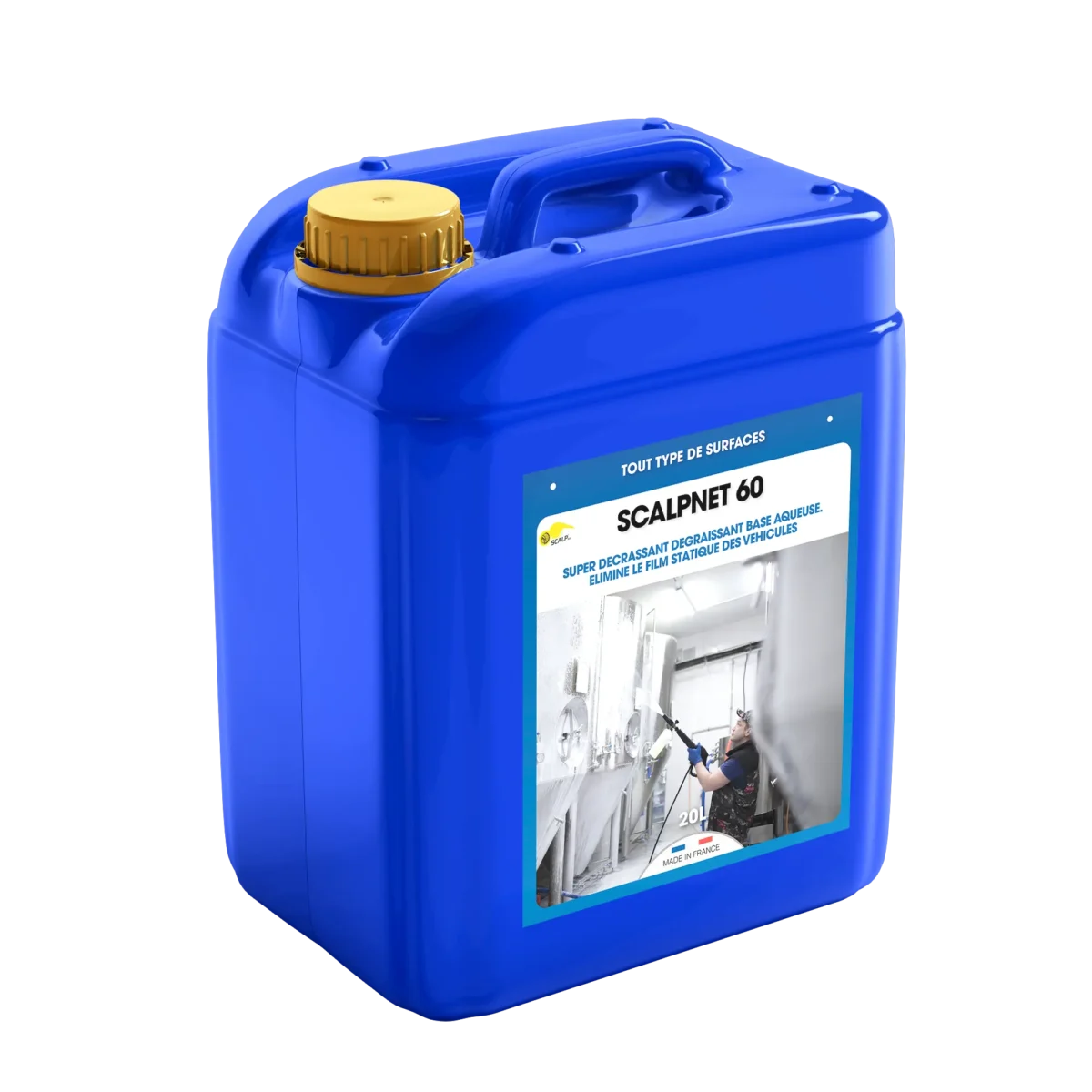 Nettoyant et dégraissant film statique