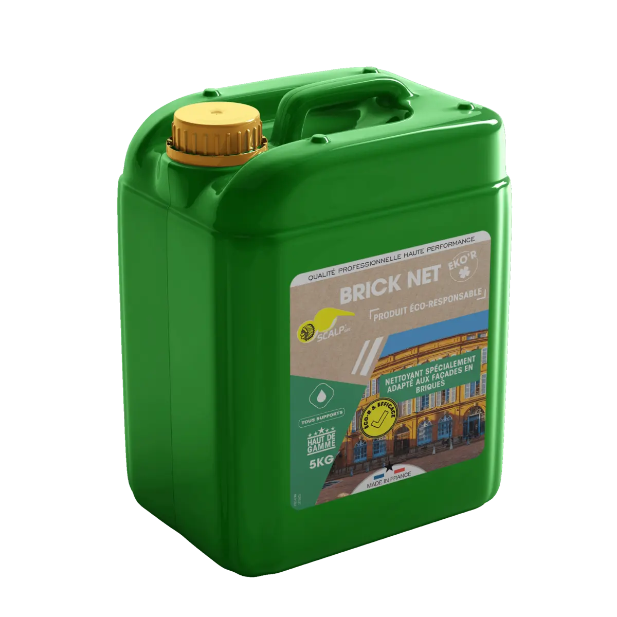 brick net eko'r Nettoyant biosourcé pour façades en brique