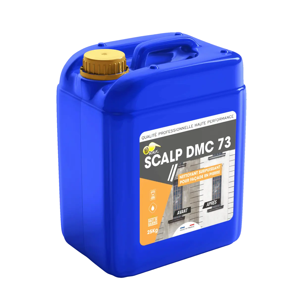 Nettoyant façade calcaire et minérale