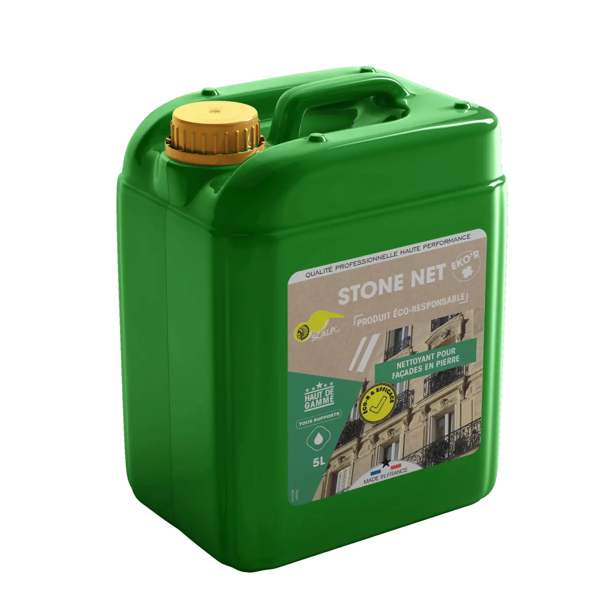 stone net eko'r Nettoyant biosourcé pour façades en pierres