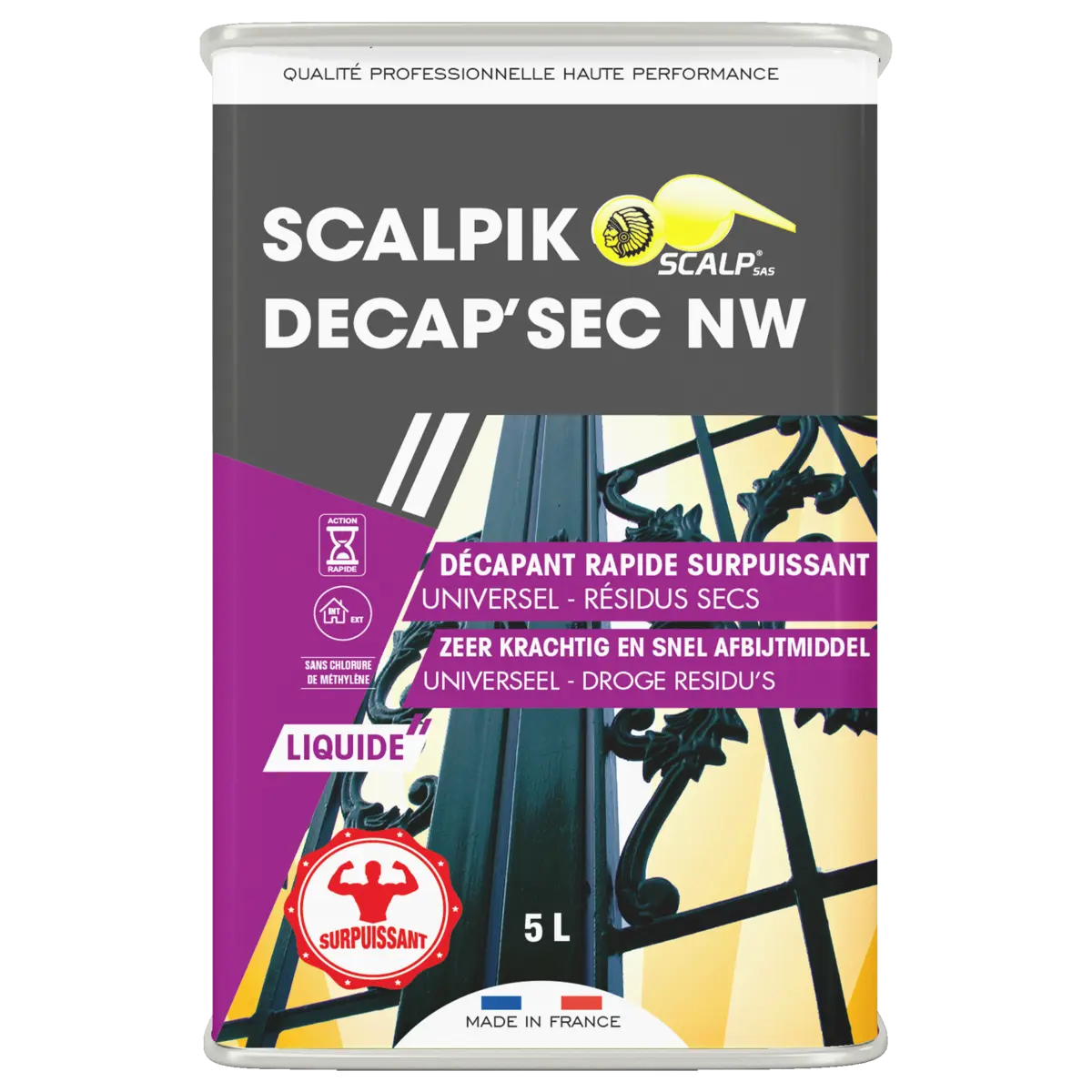 scalpik decap'sec nw Décapant peinture universel liquide